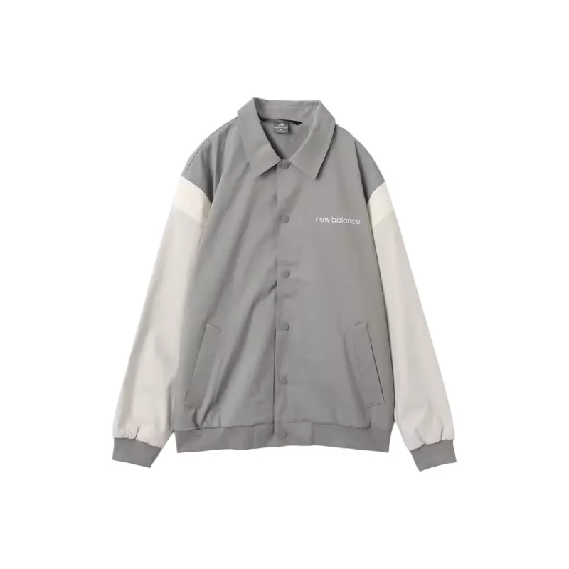 New Balance Athletics Varsity Jacket Unisex Gray-0