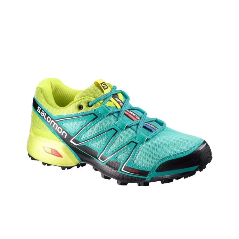 SALOMON Speedcross Vario Anti Slip Wear Resistant Low Top Trail Running Shoes Women's Green-1