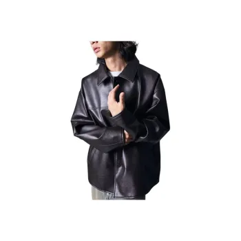 FREAK'S STORE Leather Jacket Men's Brown