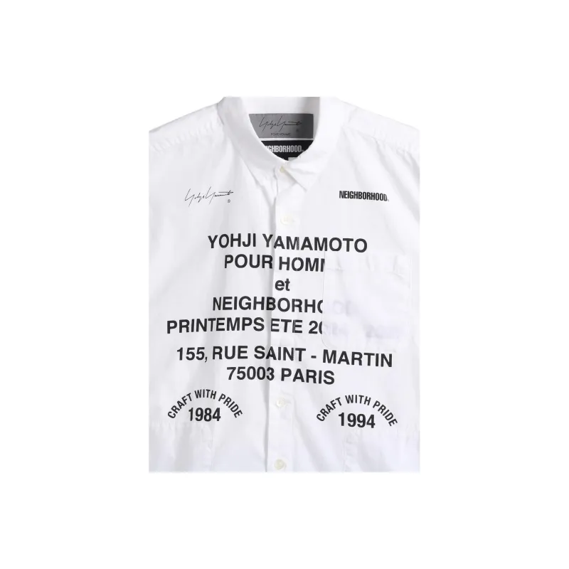 Yohji Yamamoto X Neighborhood Printed Buttoned Shirt-3