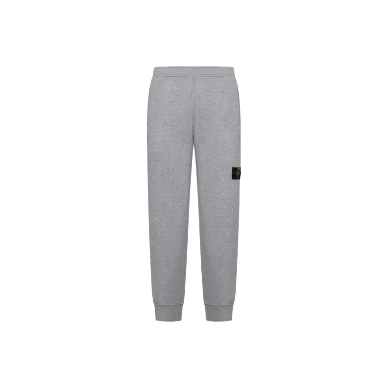 STONE ISLAND Logo Patch Tapered Leg Sweatpants-0