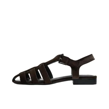 ZARA Roman Sandals 2.5cm Women's Dark Umber