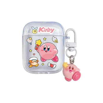 CHRROTA Compatibility With Apple AirPods 3 TPU Kirby Transparent Headphone Cases