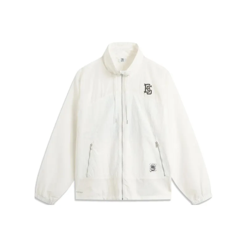 LiNing Basketball Collection Trench Coat Men's Ivory-0
