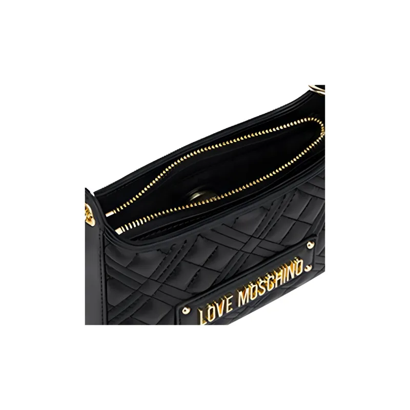 LOVE MOSCHINO PU Portable Crossbody Bag, Shoulder Bag Mini Women's Black-4