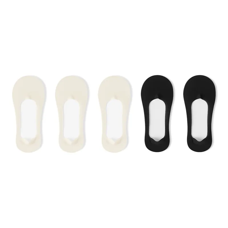 B&C.Room No Show Socks Women's 5 Pack-12