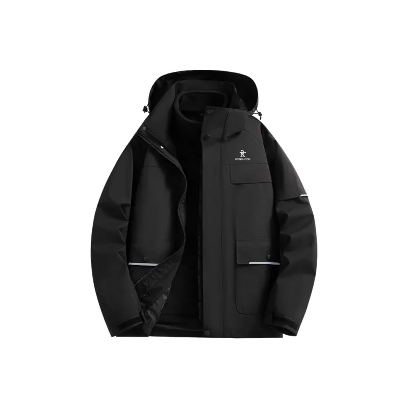 ROBINHOOD Water Resistant Windproof Breathable Warm Water Repellent Cold Resistant Rainproof Windbreaker Jacket Unisex-7