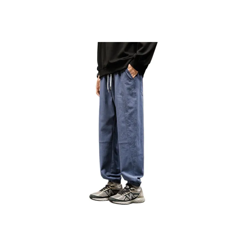 Tonlion Casual Pants Unisex Light Blue-0