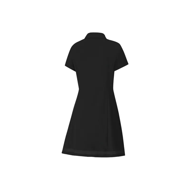 FILA Golf Series Short Sleeved Dress Women's Pitch Black BK-1