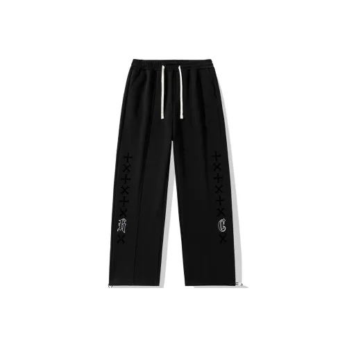 HCHUICHENG Casual Pants Unisex Black