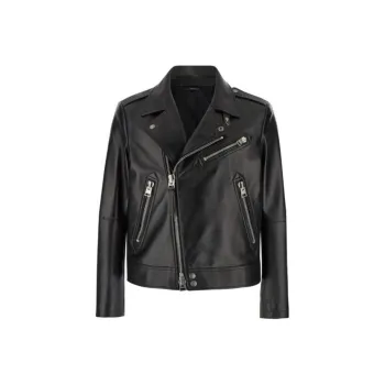 TOM FORD Leather Asymmetric Biker Jacket