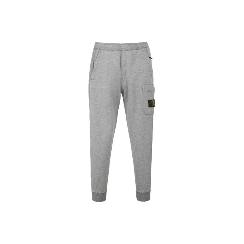 STONE ISLAND Knitted Sweatpants Men's Gray-0