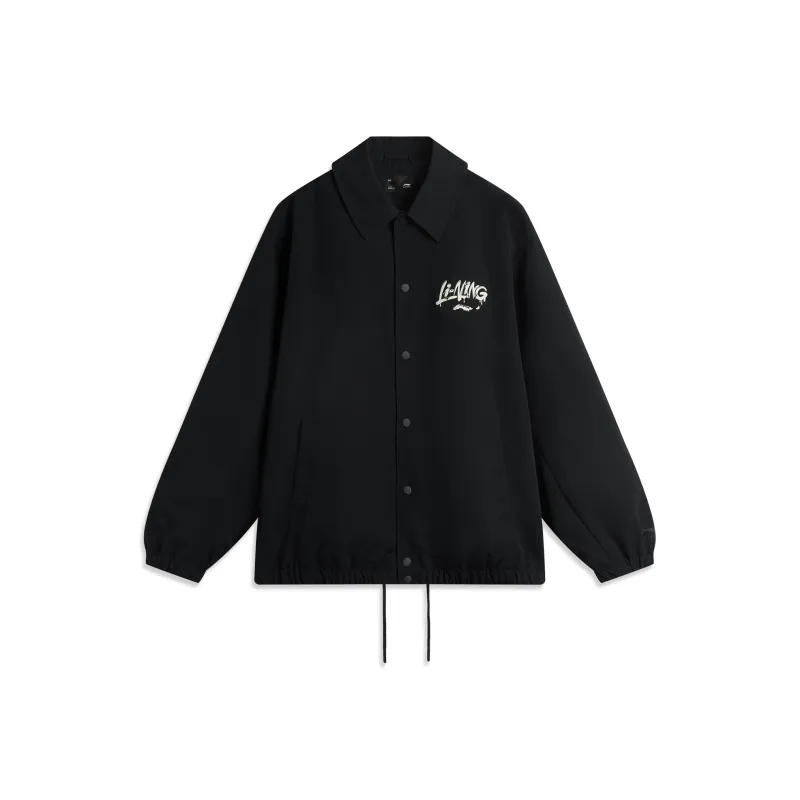 LiNing Sports Fashion Collection Trench Coat Men's Black-0