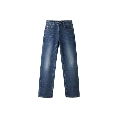 HLA The Mountain Is Not In The High Series Jeans Men's Denim Blue Transition Color
