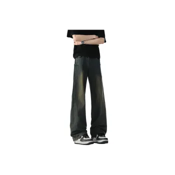 YATSI Jeans Unisex Yellow Mud Blue