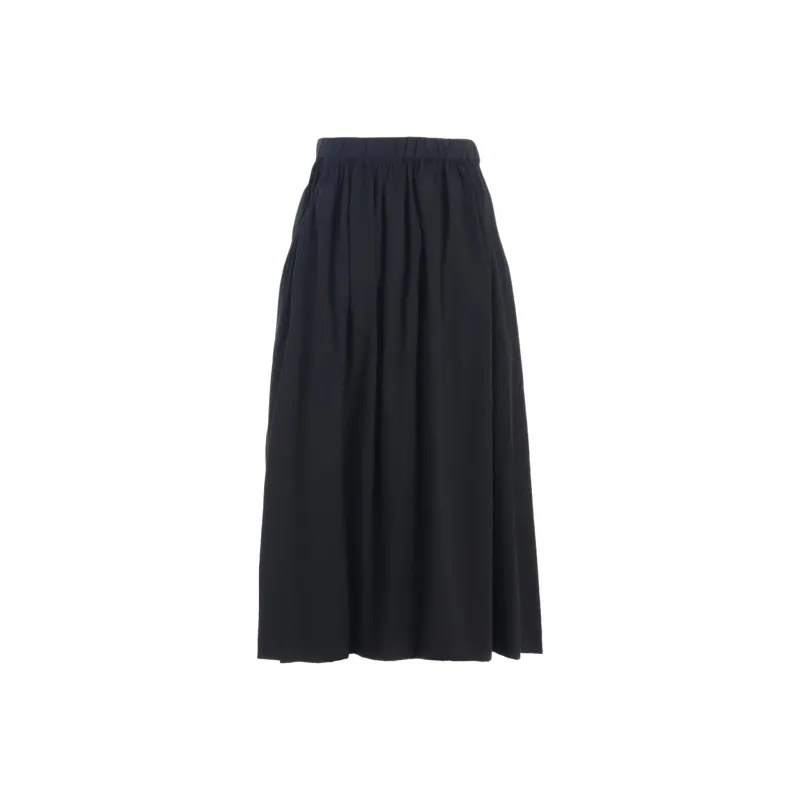 Yohji Yamamoto SS25 Casual Long Skirt Women's Black-1