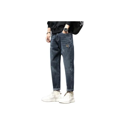 Tonlion Jeans Unisex Blue Gray