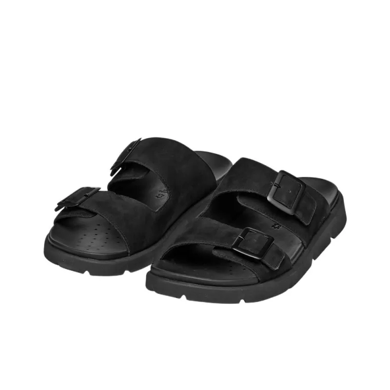 GEOX Xand 2s Abrasion Resistant Slide Slippers Men's Black-5