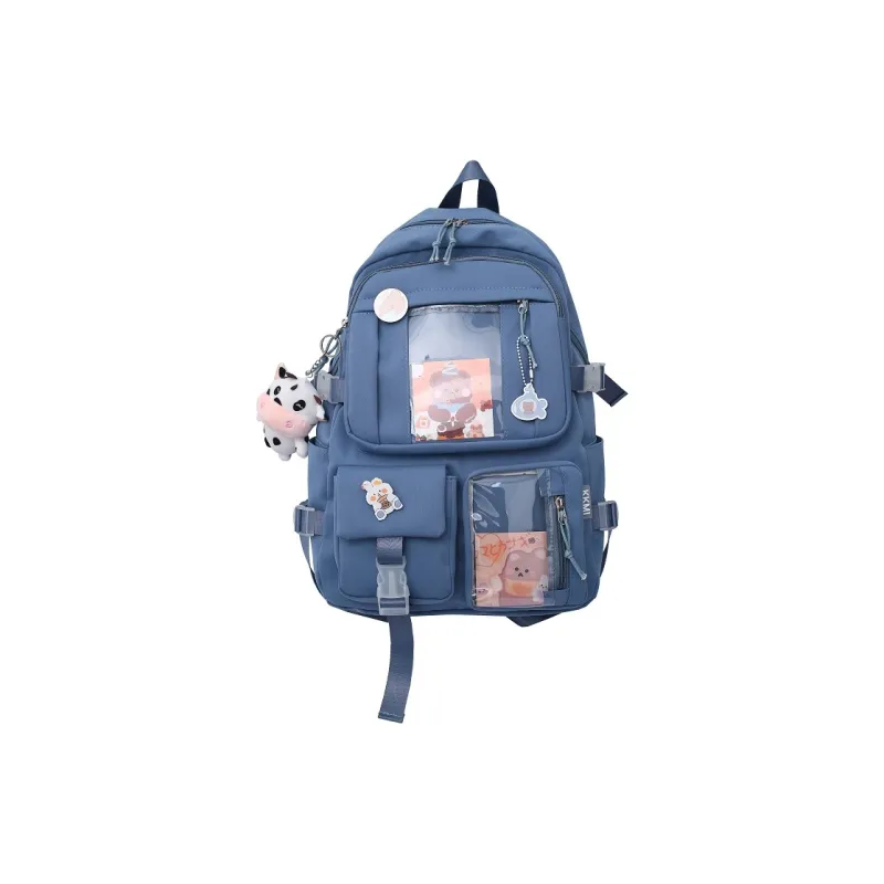 CARTELO Nylon With PVC Backpack Regular Unisex Multicolor-11