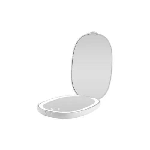 Sweet Pillow House Premium LED Mini Portable Foldable Pocket Mirror With Lighted Charging Function Make Up Mirrors