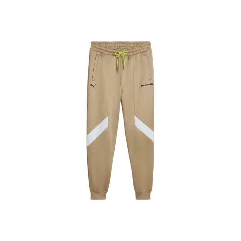 PUMA AMG Men's Motorsport Track Pants Knitted Sports Pants Men's Khaki-0