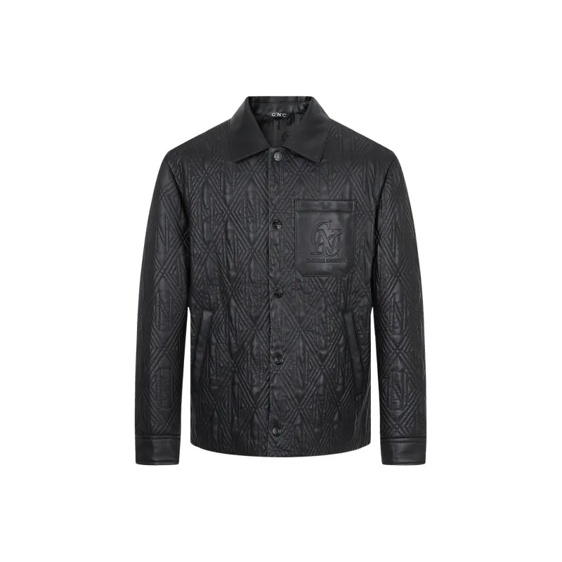 C'N'C New Order & Classics Series Fall And Winter Cotton Leather Coat Men's-0
