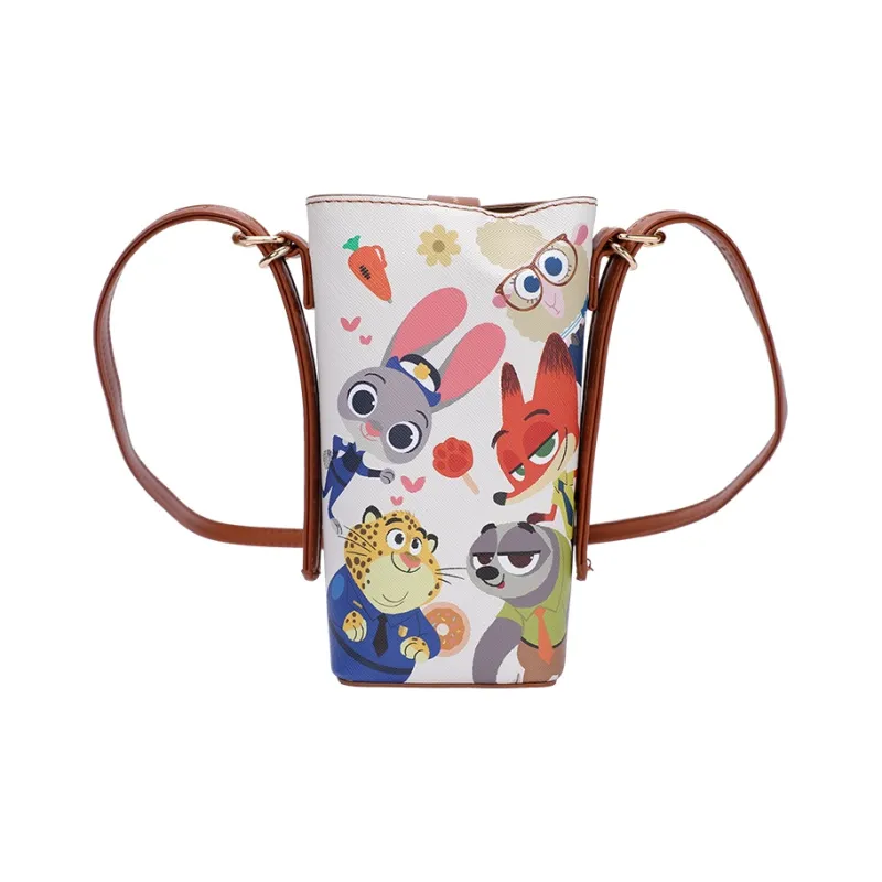 MESUCA Disney Collection Synthetic Leather One Shoulder Crossbody Cell Phone Pouch Women's Multicolor-5