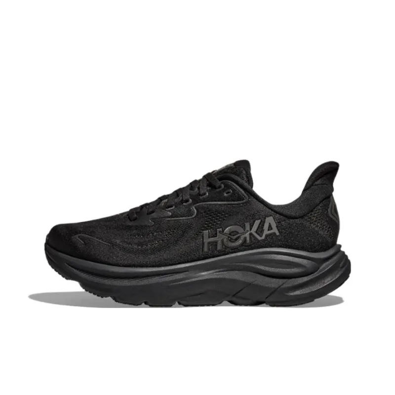 HOKA ONE ONE CLIFTON 10 Anti Slip Wear Resistant Low Top Casual Running Shoes Men's Black-0