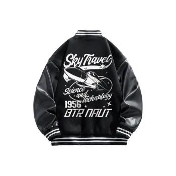 BTR Baseball Jacket Unisex Black