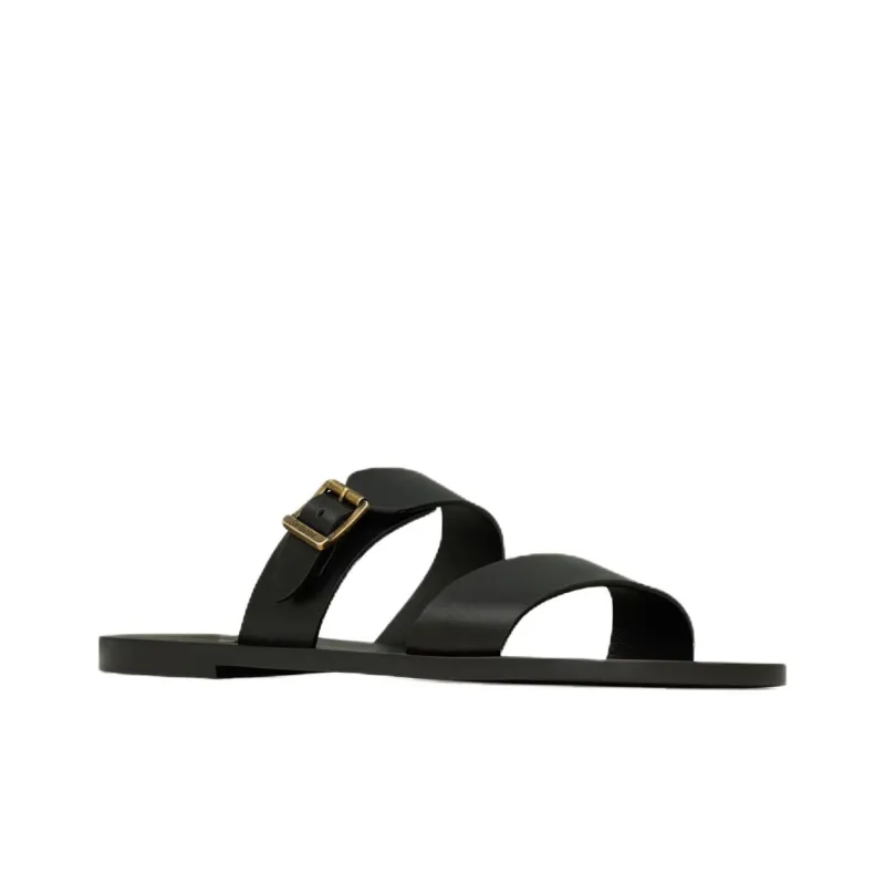 SAINT LAURENT Slide Slippers Men's Black-2