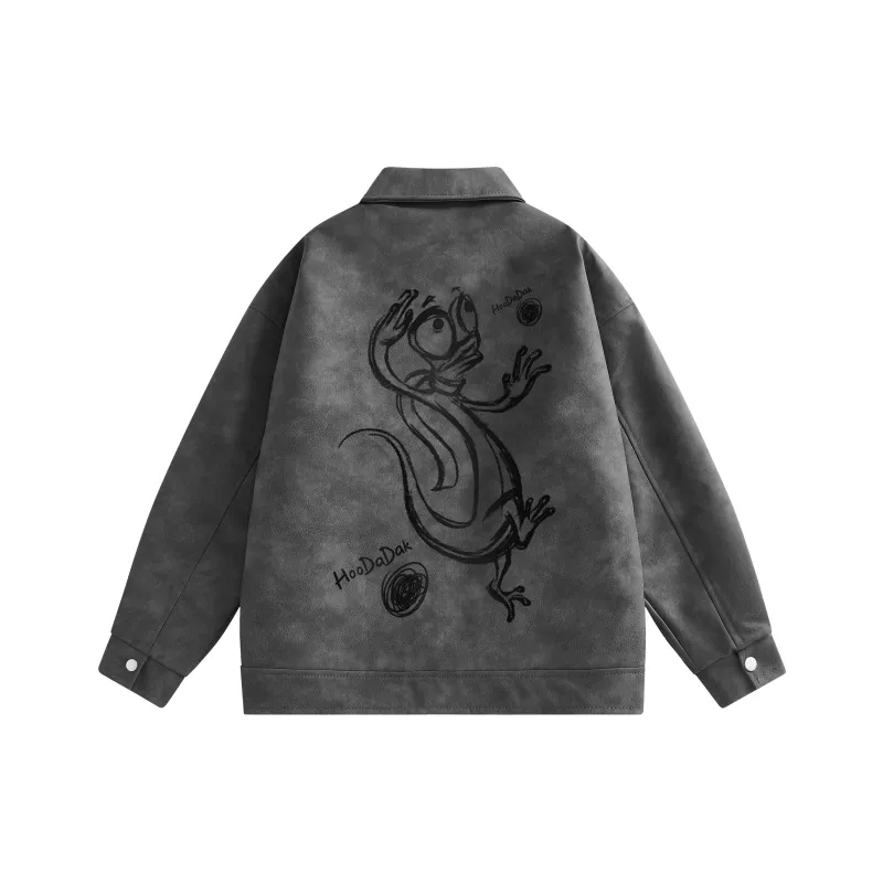 David Bakken Leather Jacket Unisex-0