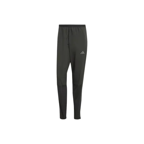 Adidas ADIZERO RUNNING JOGGERS Knitted Sports Pants Men's Black