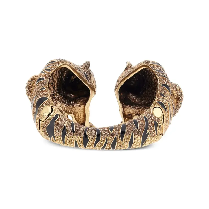 Roberto Cavalli Tiger motif Cuff Bracelet-2