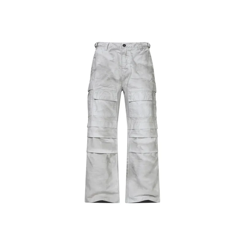 PEIMENG Cargo Pants Unisex Light Gray-0