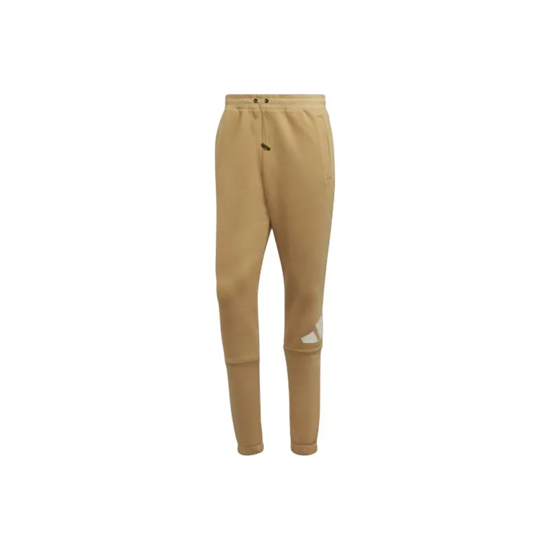 Adidas Knitted Sports Pants Men's Khaki-0