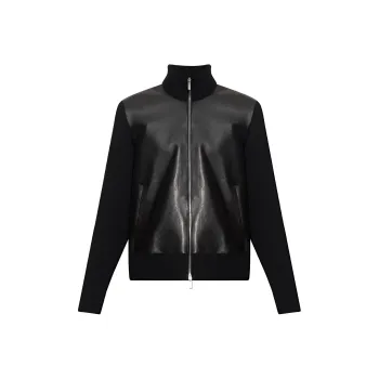 Ferragamo Zip Up Panelled Cardigan