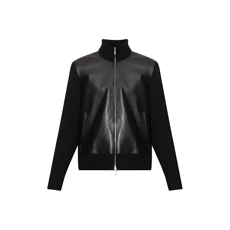 Ferragamo Zip Up Panelled Cardigan-0