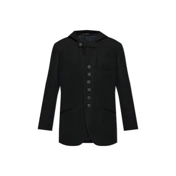 Yohji Yamamoto Wool Hooded Blazer