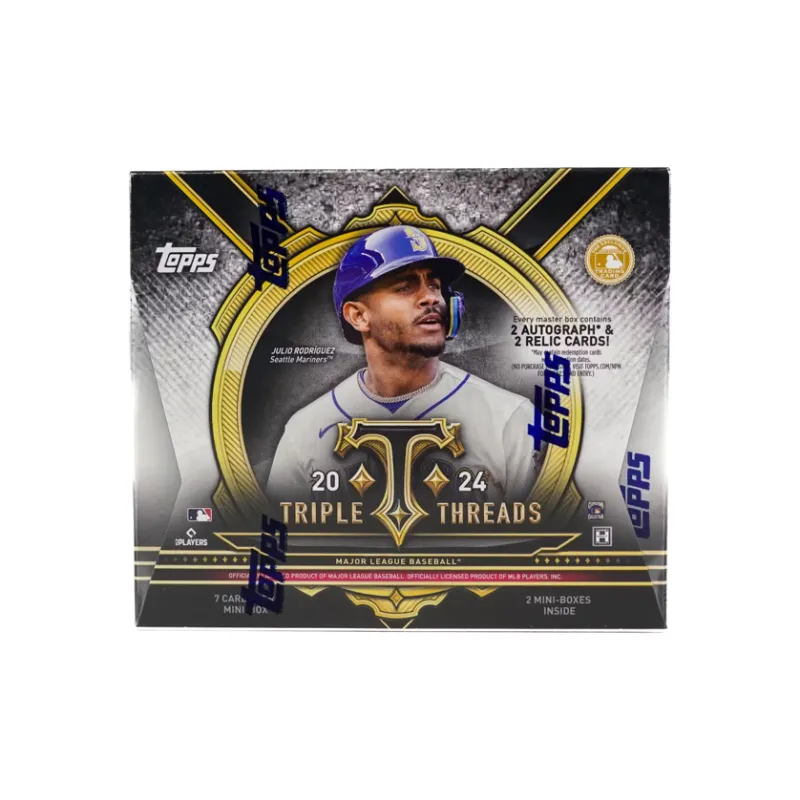 Topps 2024 Topps Triple Threads Baseball Hobby Baseball Star Card Whole Box-1