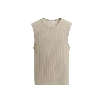 ZARA Tank Tops Men Beige
