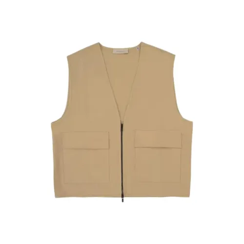 Fear Of God Essentials Military Nylon Hooded Jacket Vest Men's Light Umber
