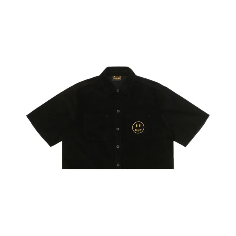 Drew House Letter Logo Series Shirts Unisex Black-3