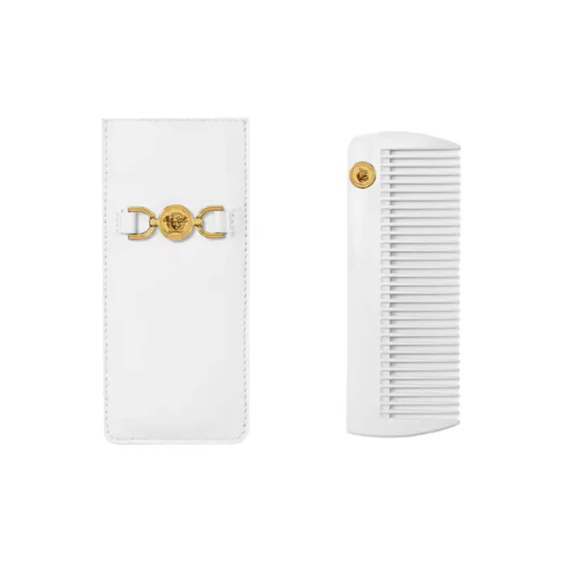 FANSIZHE Smooth Leather Shell Comb Portable Hair Care-0