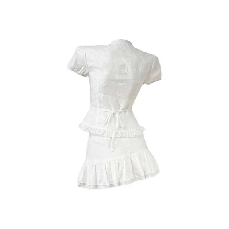 Manekniv Skirt Set Women's White-1