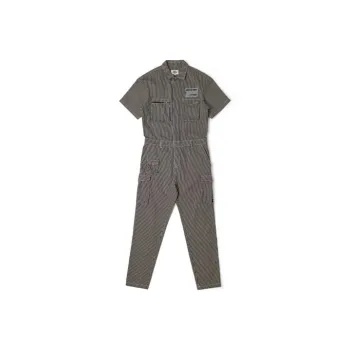 Dickies Men Striped Short Sleeve Jumpsuit Black