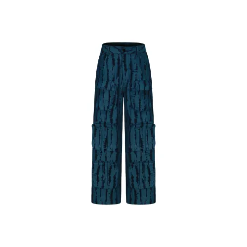 VANN VALRENCÉ Casual Pants Unisex Peacock Blue