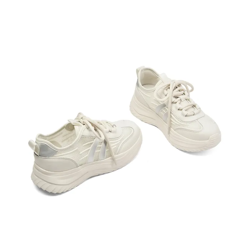 XICUNMINGWU Abrasion Resistant Low Top Casual Shoes Women's Ecru-3