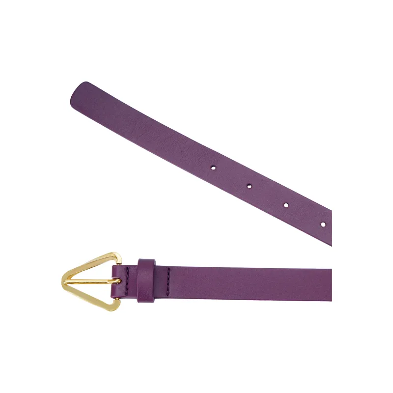 Bottega Veneta Cow Leather Belts Women's Purple -3