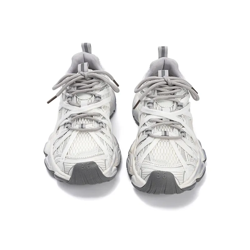 EXULL Q Breathable Lightweight Height Increasing Low Top Chunky Sneakers Women's Ecru-1