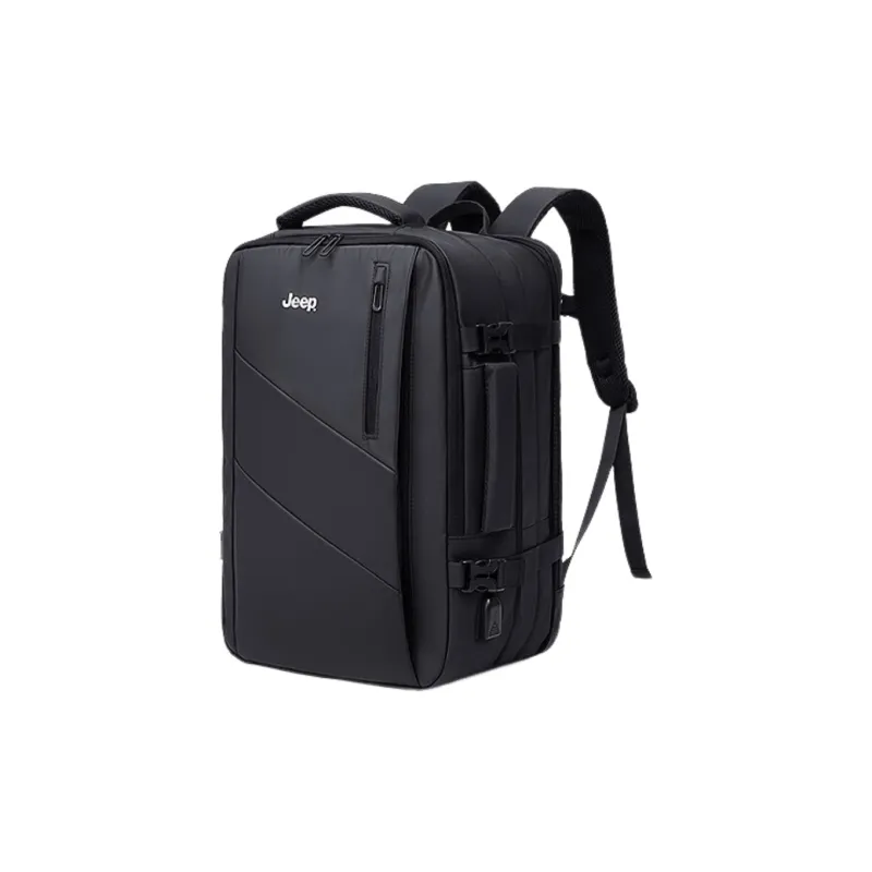 Jeep Fabric Backpack Men's Black-0